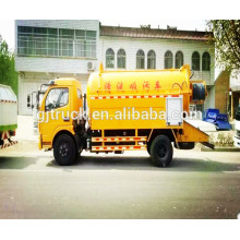 4X2 10CBM Dongfeng limpieza y camión de succión de aguas residuales / Sewge camión de chorro limpio / camión de transporte de aguas residuales / camión de succión de vacío / camión de alcantarillado